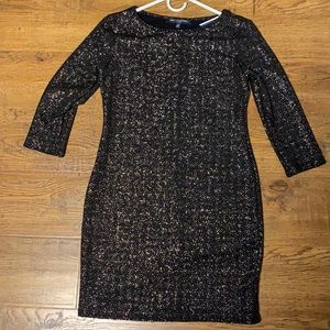 One❤️Clothing Black w/gold glitter dress